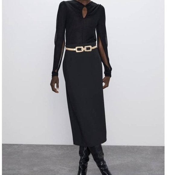 Zara | Fine Knit With Puff Shoulders Sexy Top - Picture 8 of 16